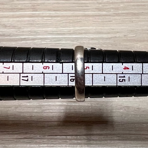 Vintage Handmade Sterling Silver Tiger’s Eye Solitaire Cocktail Ring, Size 5 - Picture 6 of 7